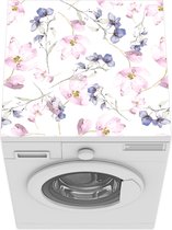 Wasmachine beschermer mat - Bloemen - Waterverf - Bohemian - Patroon - Breedte 60 cm x hoogte 60 cm