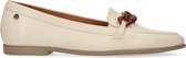 No Stress - Dames - Off white leren loafers met chain - Maat 37