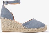 VIA VAI Flora Braid Espadrilles - Met Sleehak - Blauw - Maat 38