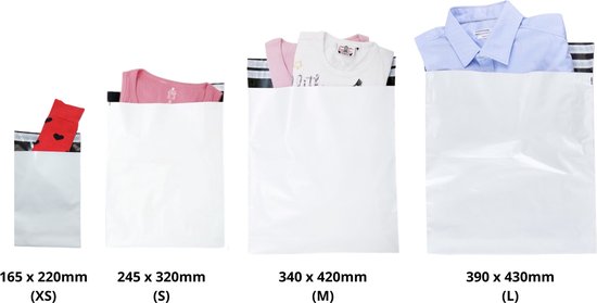 Verzendzakken voor Kleding - Verzendzakken Webshop - 245mm x 320mm