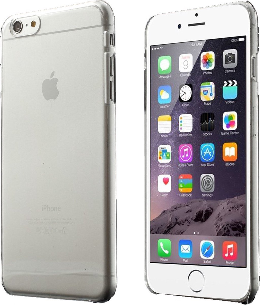 Peachy Doorzichtig hardcase geschikt voor iPhone 6 Plus iPhone 6s Plus transparant hoesje