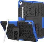 Peachy Hybride TPU Polycarbonaat iPad Air 3 (2019) & iPad Pro 10.5 inch case - Blauw Profiel Standaard