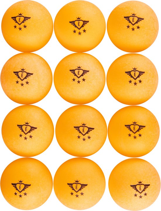 Foto: Set van 36x stuks tafeltennis pingpong ballen oranje 4 cm tafeltennissen tafeltennisballen