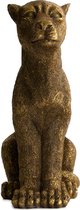 Beeldje luipaard polyresin 22x13x30cm