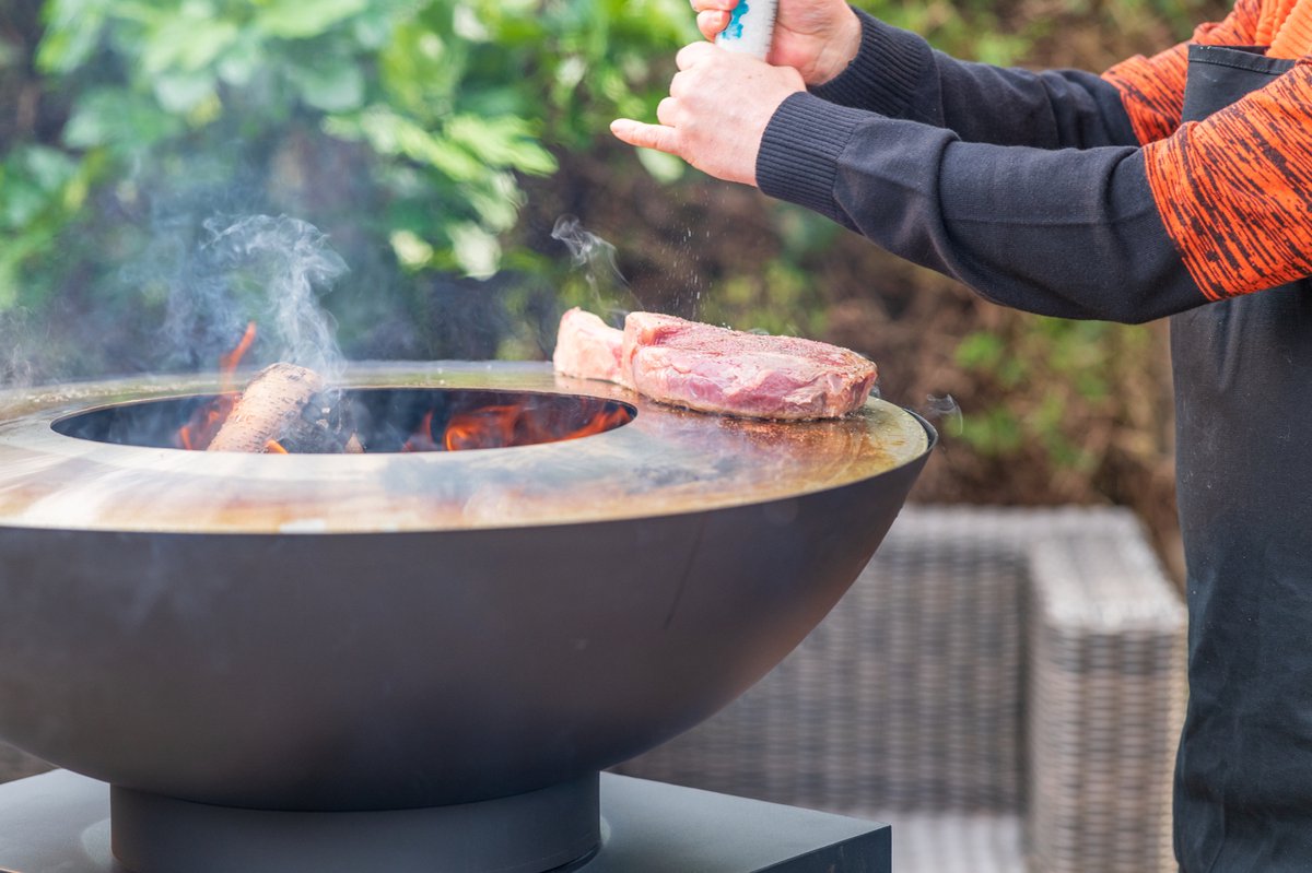 RedFire Onyx Classic Vuurschaal BBQ - Ø 80 cm - Zwart