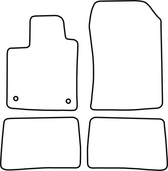 Jeu de tapis Renault Twingo - X44 modèles 2007 - 2013