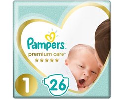 Pampers Premium Care Luiers Maat 1 - 26 Luiers