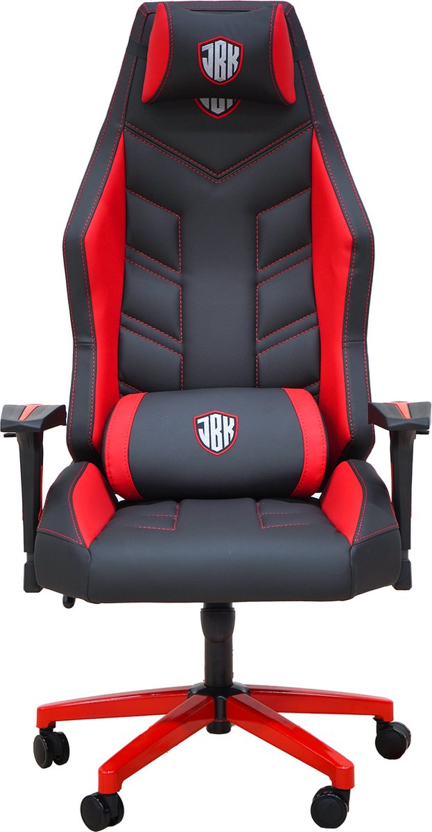 JBK Gaming Chair One-Gamestoel brede zitting-Ergonomisch-Computer stoel-Verstelbaar-Rood