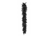 boa glamour 180 cm zwart/zilver