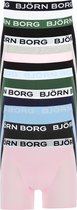 Björn Borg boxershorts Essential (9-pack) - heren boxers normale lengte - blauw - groen - grijs - roze - zwart en wit -  Maat: XXL