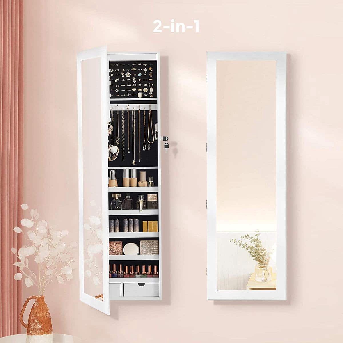Spiegelkast Differnz Maja met 1 Deur 46x15x50 cm Wit
