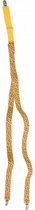 feestbretels led 26 cm elastaan geel/zwart/bruin