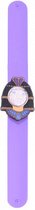 klaparmband/horloge Farao junior 22,5 cm paars