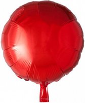 folieballon 45 cm rood