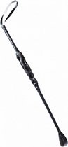 zweep 60 cm kunstleer zwart
