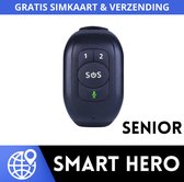 Persoonlijk Alarm Horloge voor ouderen - SOS KNOP - Valdetectie - Alarm Horloge Senioren - Hartslag & Bloeddruk - SpO2 - Medicatie Alarm - Persoonsalarm - GPS Horloge Senior - Smar