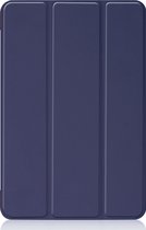iPad Air 2022 Hoesje Case Donker Blauw - iPad Air 2022 Hoes Hardcover Hoesje Donker Blauw Bookcase