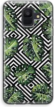 Case Company® - Samsung Galaxy A6 (2018) hoesje - Geometrische jungle - Soft Cover Telefoonhoesje - Bescherming aan alle Kanten en Schermrand