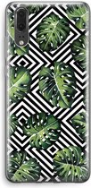 Case Company® - Huawei P20 hoesje - Geometrische jungle - Soft Cover Telefoonhoesje - Bescherming aan alle Kanten en Schermrand