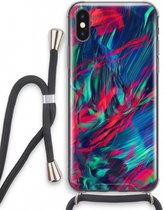 Case Company® - iPhone XS hoesje met Koord - Pilgrims Of The Sea - Telefoonhoesje met Zwart Koord - Extra Bescherming aan alle Kanten en Over de Schermrand