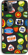 Case Company® - iPhone 11 Pro Max hoesje - Fruitsticker - Biologisch Afbreekbaar Telefoonhoesje - Bescherming alle Kanten en Schermrand