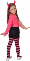 verkleedpak LOL Suprise polyester roze/zwart 3-delig