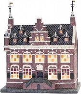 kanselarij Leeuwarden kerstdorp 25 cm led bruin