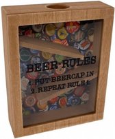 spaarpot Beergame 20 x 16 hout naturel