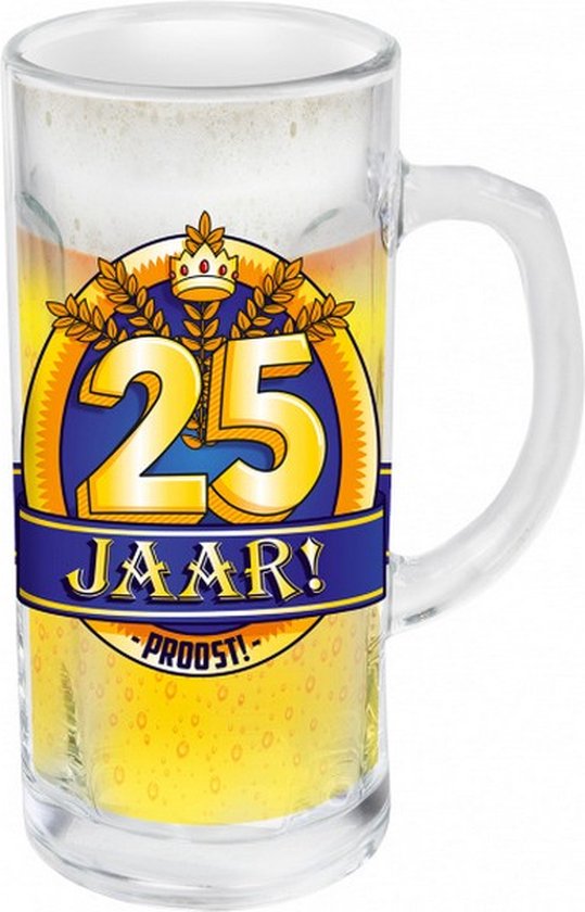 bierpul 25 jaar 330 ml transparant