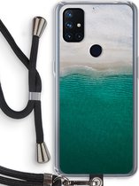 Case Company® - OnePlus Nord N10 5G hoesje met Koord - Stranded - Telefoonhoesje met Zwart Koord - Bescherming aan alle Kanten en Over de Schermrand