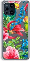 Case Company® - OPPO Find X3 Pro hoesje - Papegaaien - Soft Cover Telefoonhoesje - Bescherming aan alle Kanten en Schermrand