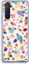 Case Company® - Sony Xperia 5 II hoesje - Terrazzo Memphis - Soft Cover Telefoonhoesje - Bescherming aan alle Kanten en Schermrand