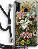 Case Company® - Huawei P30 Lite hoesje met Koord - Haeckel Orchidae - Telefoonhoesje met Zwart Koord - Bescherming aan alle Kanten en Over de Schermrand