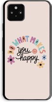 Case Company® - Google Pixel 5a 5G hoesje - Happy days - Soft Cover Telefoonhoesje - Bescherming aan alle Kanten en Schermrand