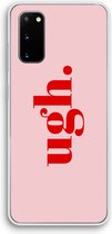 Case Company® - Samsung Galaxy S20 hoesje - Ugh - Soft Cover Telefoonhoesje - Bescherming aan alle Kanten en Schermrand