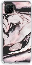 Case Company® - Huawei P40 Lite hoesje - Roze stroom - Soft Cover Telefoonhoesje - Bescherming aan alle Kanten en Schermrand
