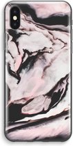 Case Company® - iPhone XS Max hoesje - Roze stroom - Soft Cover Telefoonhoesje - Bescherming aan alle Kanten en Schermrand
