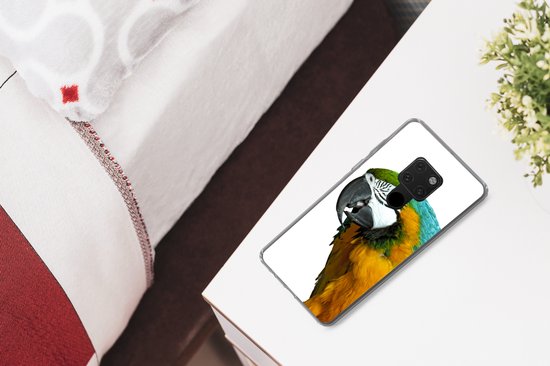 Coque Huawei P40 Lite - Perroquet - Vogel - Ressorts - Portrait - Coque de téléphone en Siliconen