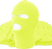 Masque facial - Bonnet de sport - Bonnet trois trous - Bonnet de ski - Bivouac - Cagoule - Jaune fluo - Taille unique