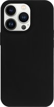 BMAX Siliconen hard case hoesje geschikt voor iPhone 13 Pro - Hardcover - Apple - Back cover - Backcover - Beschermhoesje - Telefoonhoesje - Hard case - Telefoonbescherming - Zwart