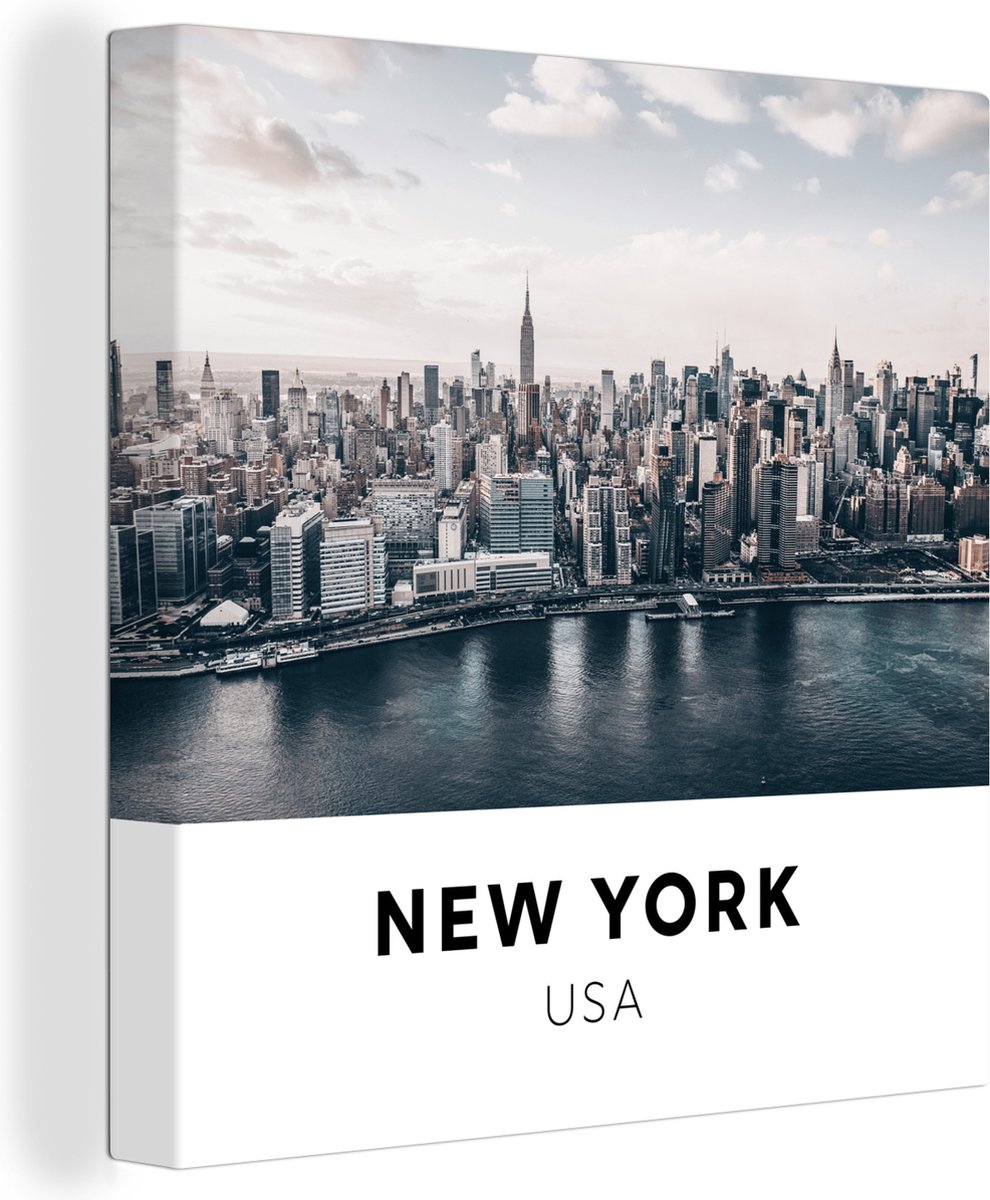 Tableau Vue sur la ville de New York, silhouettes de bâtiments, aquarelle nr. s39828 – magasin en ligne