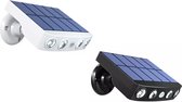 Buitenlamp met bewegingssensor op zonneenergie | Buitenverlichting Zonne Energie | Wandlamp buiten – Sensor – Solar – Dag Nacht Sensor – 100 LEDS – Zwart – Helder licht - zonne-energie - LED-schijnwerper bewegingssensor met ingebouwde zonnepaneel