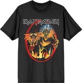Iron Maiden Heren Tshirt -S- Number Of The Beast Devil Tail Zwart