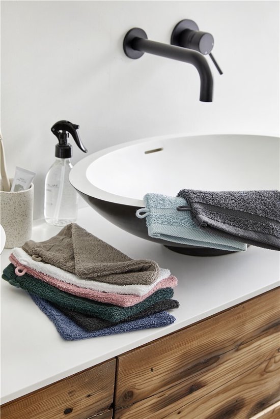 Byrklund washandjes 12 stuks - Hotelkwaliteit - 16x21 - Antraciet