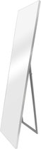 Spiegel vrijstaand Barletta verstelbaar 150,6x35,6 cm zilverkleurig