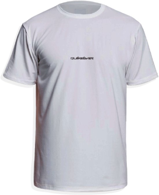 Quiksilver - UV-Zwemshirt met korte mouwen voor mannen - Wit - maat XS