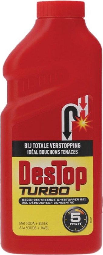 Foto: Destop turbo ontstopper in 5 minuten 500ml x6