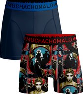 Muchachomalo-2-pack onderbroeken voor mannen-Elastisch Katoen-Boxershorts - Maat XXXL