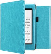 iMoshion Ereader Cover / Hoesje Geschikt voor Amazon Kindle Paperwhite 4 - iMoshion Vegan Leather Bookcase - Lichtblauw