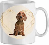 Mok Dachshund 3.3| Hond| Hondenliefhebber | Cadeau| Cadeau voor hem| cadeau voor haar | Beker 31 CL